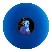 Blue Vinyl Sticker by Club 77 Sydney
