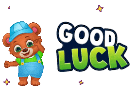 Best Wishes Good Luck Sticker by Lucas and Friends by RV AppStudios