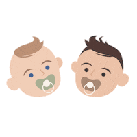 Baby Twins Sticker by Michis Miami