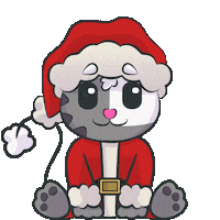isdandy santa navidad conejo isdandy Sticker