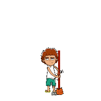 Angry Sweep Sticker