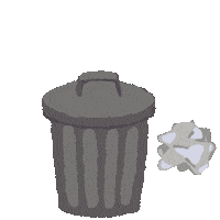 Trash Bin Sticker by meirha