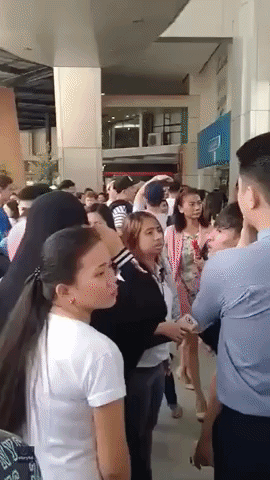Shoppers Run in Chaotic Scenes Outside Philippines Mall