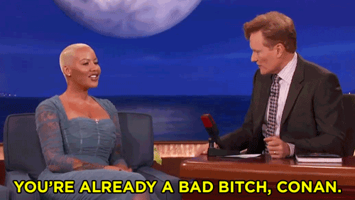 amber rose conan obrien GIF by Team Coco