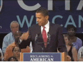 barack obama applause GIF