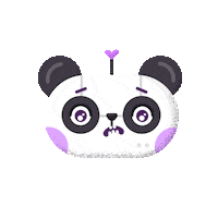 hellimotion kawaii scary bear panda Sticker