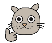 Happy Cat Sticker by Thank You Coffee