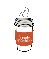 friendsoffashion coffee teacup fof friendsoffashion Sticker