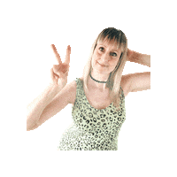 Looking Good Peace Out Sticker by AnnHansonArt