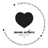 monarbrepourlavie heart life coeur merci Sticker