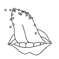 Ghost Tongue Sticker