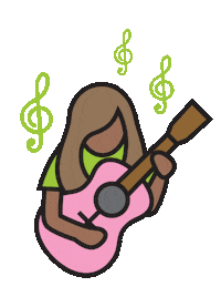 Women In Music Busker Sticker by Downtown Huntsville