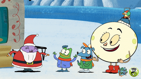 excited merry christmas GIF by PBS KIDS