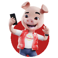 saudalialimentos pig porco saudali saudalito Sticker