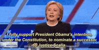 hillary clinton democratic debate 2016 GIF by Univision Noticias