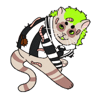 Halloween Cat Sticker by TheBetterCat