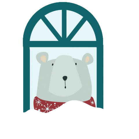 Polar Bear Loop Sticker