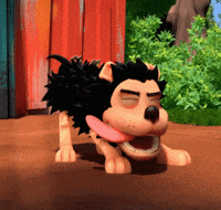 beanostudios dog sound hard work shockwave GIF