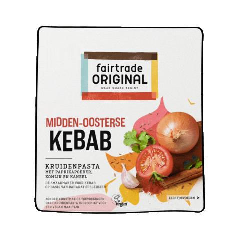 Kebab Packshot Sticker by Fairtrade Original