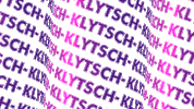 Klytsch typo wavy klytsch klytschtypo Sticker