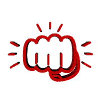 Fist Streetfood Sticker by Auf die Faust