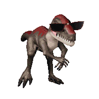 Dance Raptor Sticker