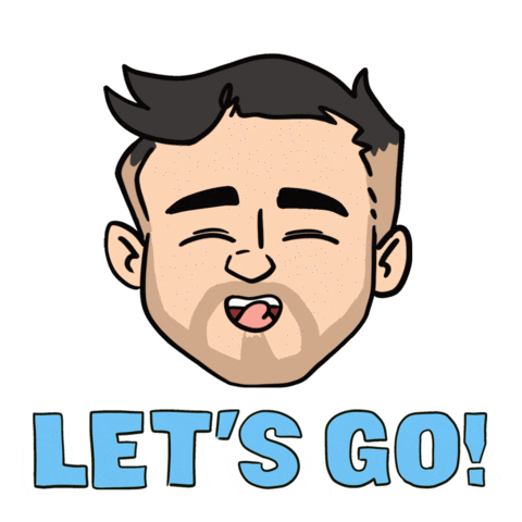 Excited Lets Go Sticker by GaryVee