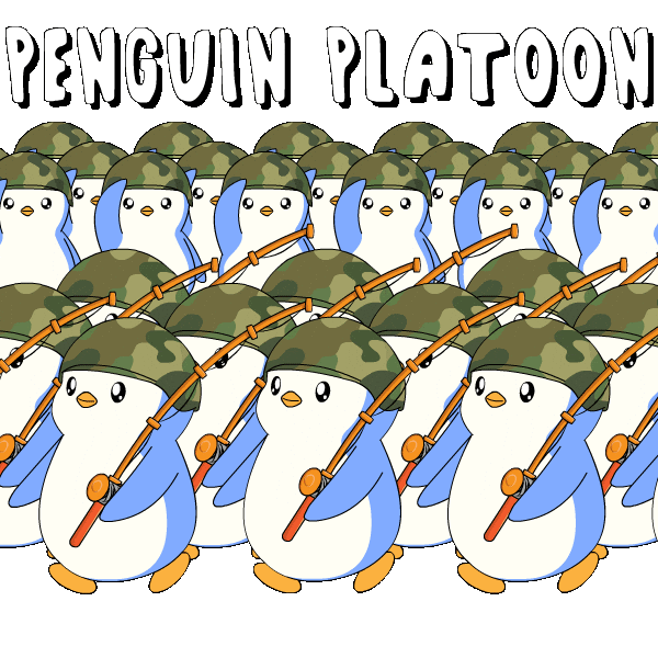 Team Marching Sticker by Pudgy Penguins