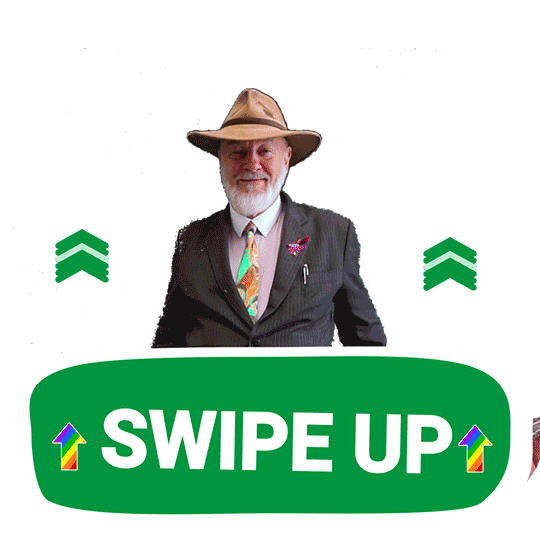 swipe up Sticker by Robin Chapple MLC