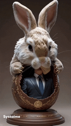 Trump Bunny GIF by systaime