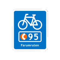 Supercykelstierne supercykelstier supercykelsti cyclesuperhighways farumruten Sticker