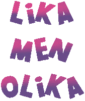 Words Gradient Sticker