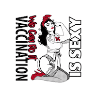 weirdolight happy black and white vaccine vaccination Sticker