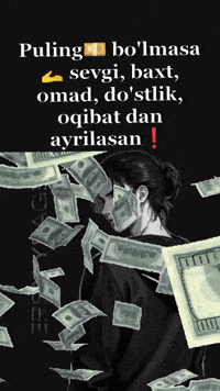 asilbek_coder omad baxt puling bolmasa sevgi dostlik GIF