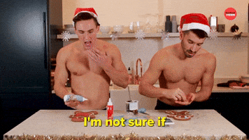 Male Models Decorate Their Ideal (Gingerbread) Men