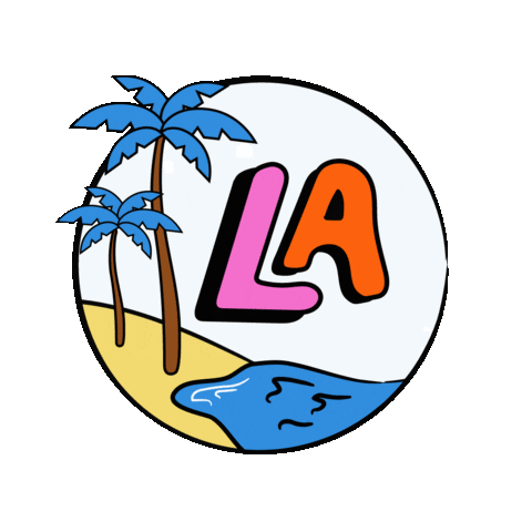 Los Angeles La Sticker by discoverLA