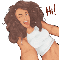 InessaSreda hi привет доброе утро красный Sticker