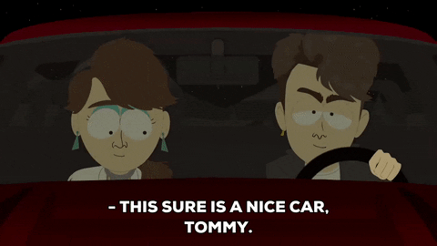 driving charlie sheen GIF by South Park 