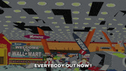 break down wall mart GIF by South Park 