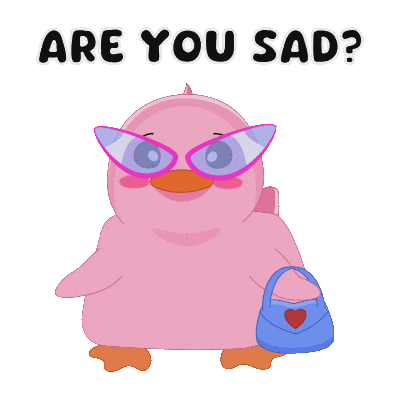 Dont Be Sad How Are You Sticker by MeetDuckey