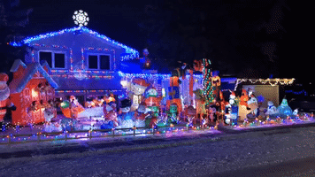 Neighbors Adorn Houses With Eye-Popping Christmas Decorations in Calgary