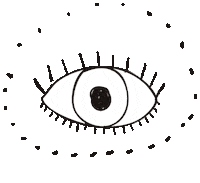 Look Mirar Sticker by Marieta Defelice