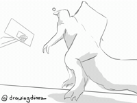 Basketball Dinosaur GIF