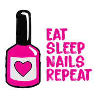 telekomromania beauty salon nail polish telekom Sticker
