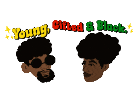 Say It Loud Young Gifted And Black Sticker by Devon Blow