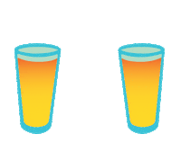Happy Hour Drinking Sticker by miagoreng