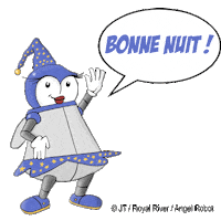 RoyalRiverMusik stars night robot goodnight Sticker