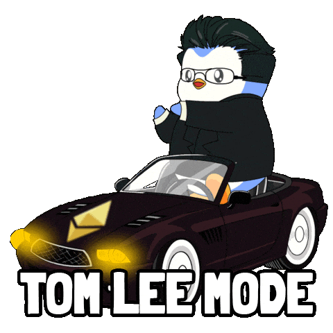 Tom Lee Money Sticker by Pudgy Penguins