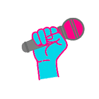 Twitch Streamer Drop The Mic Sticker by Aileen Abella