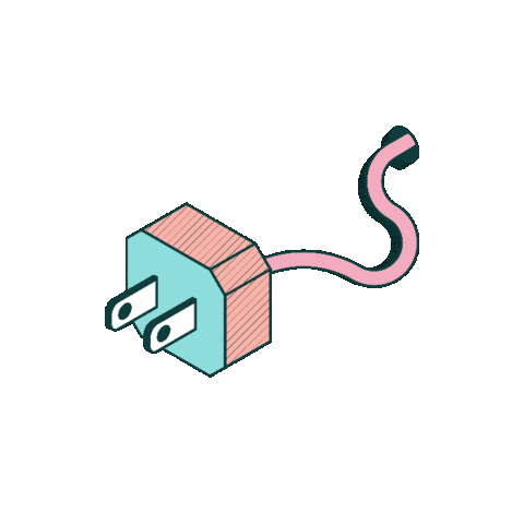 Plug Stekker Sticker by STUDIO STKKR for iOS & Android | GIPHY